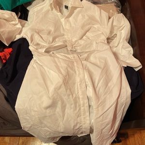 Solid Button front cut out dress